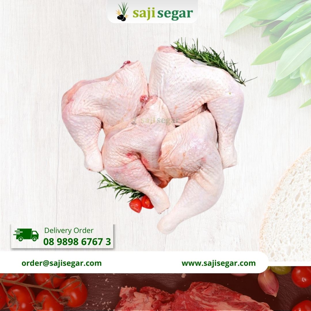 Paha Atas Ayam 1kg Daging Ayam Potong Segar Fresh Frozen Chicken Murah - 4-5